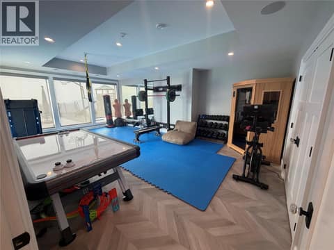 Exercise room basement level at 628 Hart Place, Foothills, Vernon