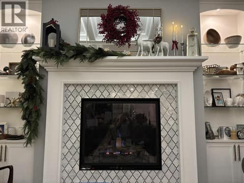 Living room at Christmas at 628 Hart Place, Foothills, Vernon