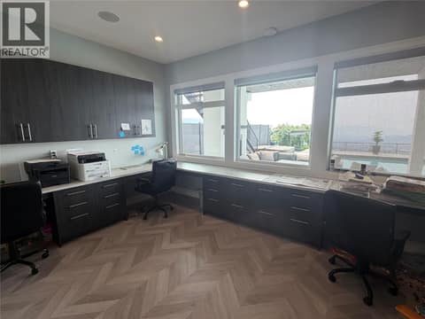 Office/den in basement at 628 Hart Place, Foothills, Vernon