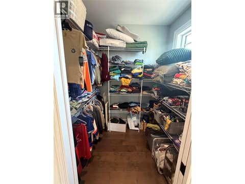 Walk in closet in 3rd bedroom at 628 Hart Place, Foothills, Vernon