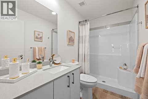Bathroom - Photos are of a similar home; some features may vary at 1057 Frost Road Unit# 412, Upper Mission, Kelowna