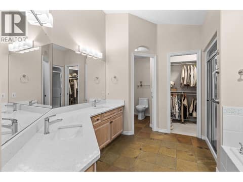 Double vanity ensuite. at 4400 Gallaghers Drive E Unit# 2, South East Kelowna