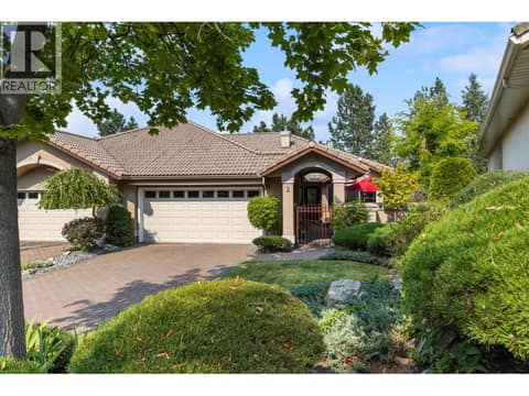 Front entrance and driveway. at 4400 Gallaghers Drive E Unit# 2, South East Kelowna
