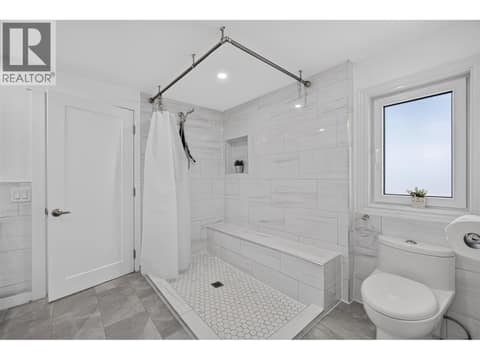 Full bathroom on the lower level at 3491 Fenton Road, Glenrosa, West Kelowna