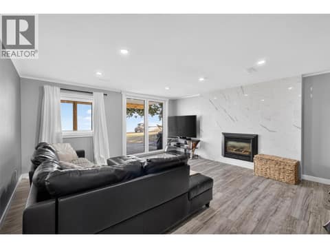 In-law suite living room at 3491 Fenton Road, Glenrosa, West Kelowna