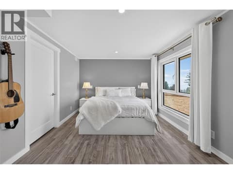 Third bedroom on the lower level at 3491 Fenton Road, Glenrosa, West Kelowna