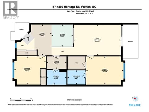 Floor Plan at 4800 Heritage Drive Unit# 7, Westmount, Vernon