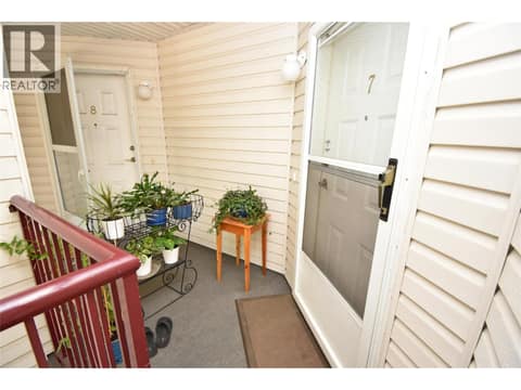 Generous landing area at 4800 Heritage Drive Unit# 7, Westmount, Vernon