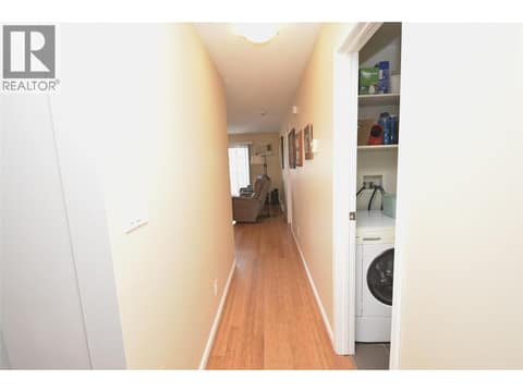 Hall leading to living room at 4800 Heritage Drive Unit# 7, Westmount, Vernon