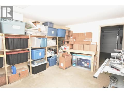 Spacious area for storage, gym, hobby room, workshop at 4800 Heritage Drive Unit# 7, Westmount, Vernon