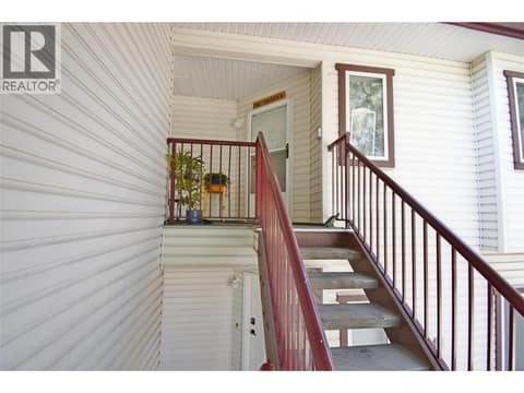 Stairs to Unit # 7 at 4800 Heritage Drive Unit# 7, Westmount, Vernon