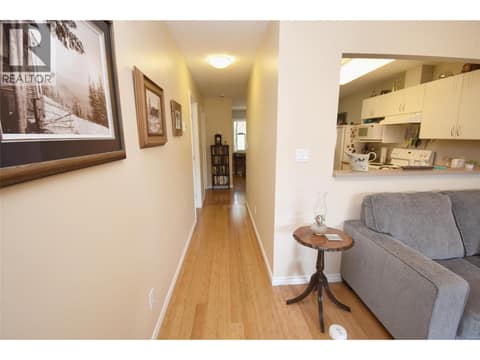 View down hall to entry at 4800 Heritage Drive Unit# 7, Westmount, Vernon