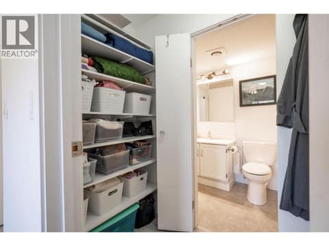 Closet and access to bathroom at 3608 27 Avenue Unit# 209, City of Vernon