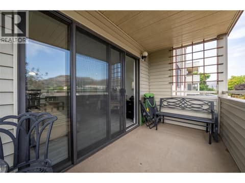 Covered balcony at 3608 27 Avenue Unit# 209, City of Vernon