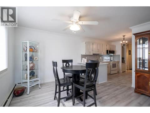 Dining area - with bright east facing window - for morning sun at 3608 27 Avenue Unit# 209, City of Vernon