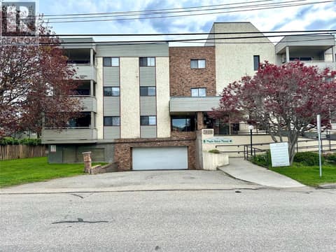 Front of Building  North - Parkade entrance / exit #1 at 3608 27 Avenue Unit# 209, City of Vernon