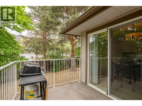 Back deck at 133 Wyndham Crescent Unit# 110, North Glenmore, Kelowna