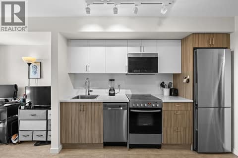Studio Kitchen at 625 Academy Way Unit# 203, University District, Kelowna