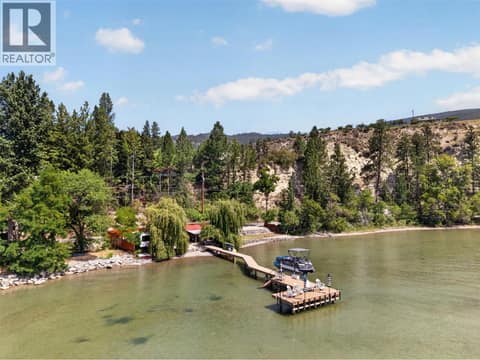 Example of dock at neighbours that is approved for our site just mirror image at 4535 Mill Road, Naramata Village
