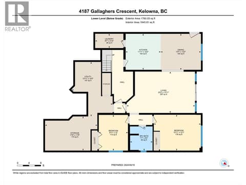 Lower Floor at 4187 Gallaghers Crescent, South East Kelowna