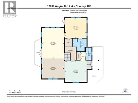 Floor Plans | Main Level at 17936 Angus Road, Lake Country North West