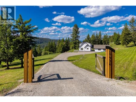 Gated Entrance to private 9.5 acre property in Lake Country at 17936 Angus Road, Lake Country North West