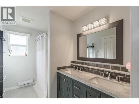 Upstairs Bathroom at 42 Lakeshore Drive, Okanagan North, Vernon