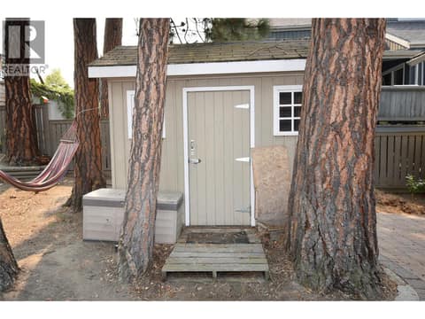 Storage shed in back yard at 3907 17 Street, East Hill, Vernon