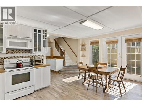 Patio doors out to side yard at 408 & 410 Mackenzie Avenue, Revelstoke