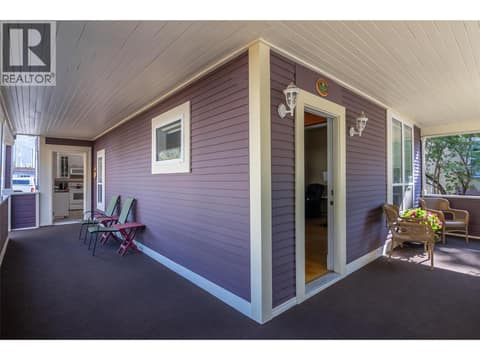 Side porch at 408 & 410 Mackenzie Avenue, Revelstoke