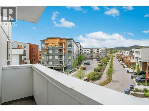 Deck view from second bedroom on top floor at 720 Valley Road Unit# 46, North Glenmore, Kelowna