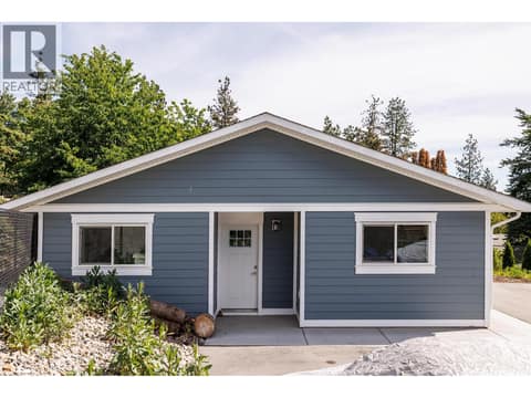 Front Exterior of Carriage Home at 3728 - 3724 Glenway Road, Glenrosa, West Kelowna