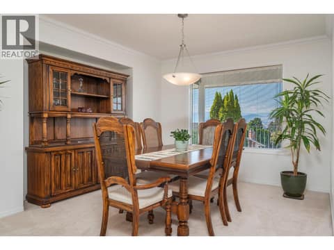 Dining Room at 3912 Cascade Drive, East Hill, Vernon
