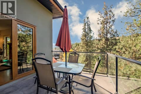 Deck off Family Room at 6709 VICTORIA Road S Unit# 6, Summerland Rural