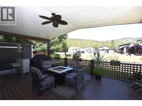 Fan on the deck at 535 Loon Avenue, Okanagan North, Vernon