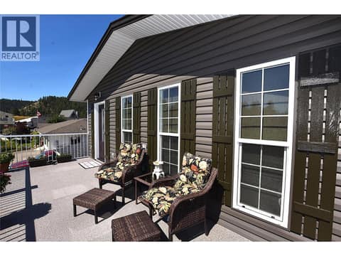 Upper deck off the living room at 535 Loon Avenue, Okanagan North, Vernon
