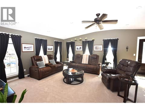 Upper floor living room at 535 Loon Avenue, Okanagan North, Vernon