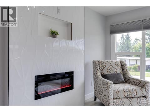 Electric Fireplace & TV mount box at 3535 McCulloch Road Unit# 10, South East Kelowna