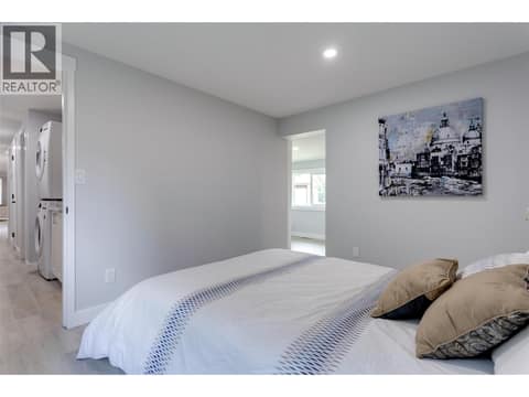 Master Bedroom; Former staging furniture showing. at 3535 McCulloch Road Unit# 10, South East Kelowna