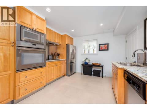 Lower level kitchen at 8615 Okanagan Landing Road, Okanagan Landing, Vernon