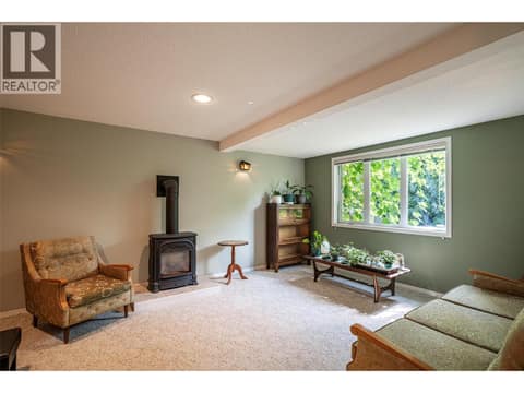 Basement family room at 5804 Richfield Drive, Westmount, Vernon