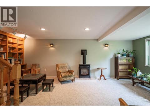 Basement level family room at 5804 Richfield Drive, Westmount, Vernon