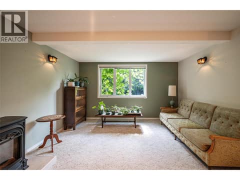 Basement level family room at 5804 Richfield Drive, Westmount, Vernon