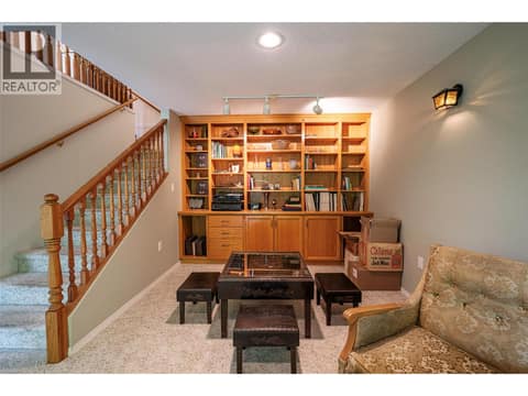 Basement level family room at 5804 Richfield Drive, Westmount, Vernon