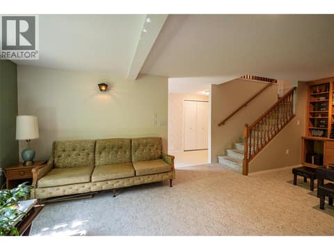Basement level family room at 5804 Richfield Drive, Westmount, Vernon