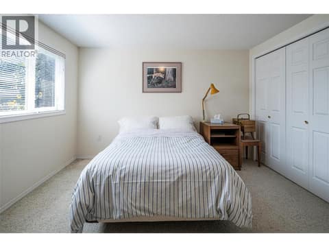 Bedroom on basement level at 5804 Richfield Drive, Westmount, Vernon