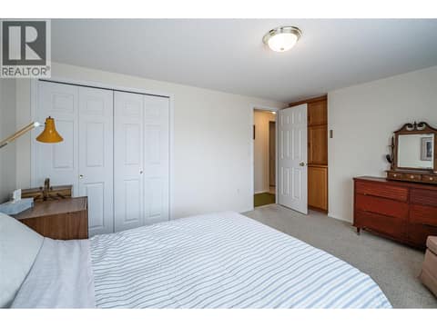 Bedroom on basement level at 5804 Richfield Drive, Westmount, Vernon