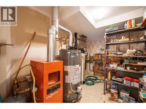 Furnace room at 5804 Richfield Drive, Westmount, Vernon
