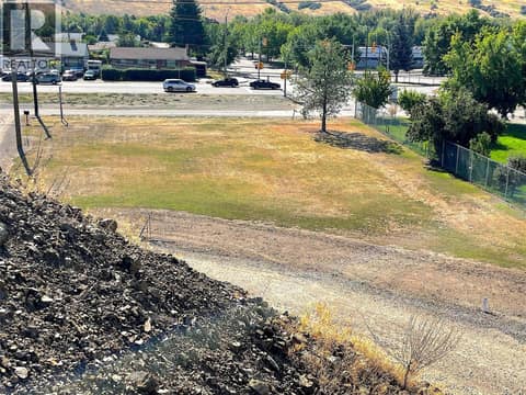 Utility easement on tree side of lot at 5771 Okanagan Landing Road, Okanagan Landing, Vernon