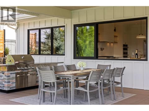 Outdoor dining area at 74 Red Sky Court, Wilden, Kelowna